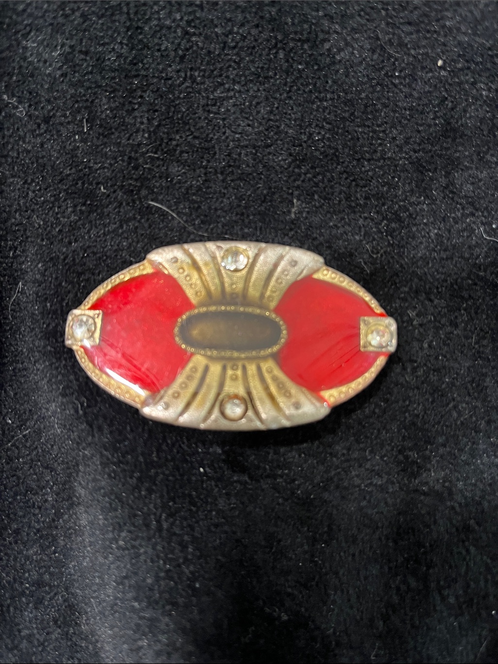 Vintage Steel  Enamel Vintage Pin
